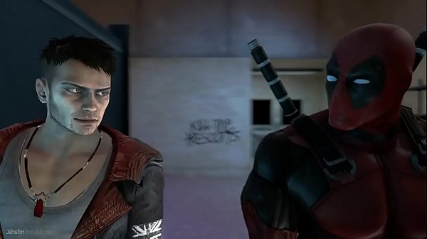 Deadpool and DmcDante  Gay Sex.MP4 60 sec