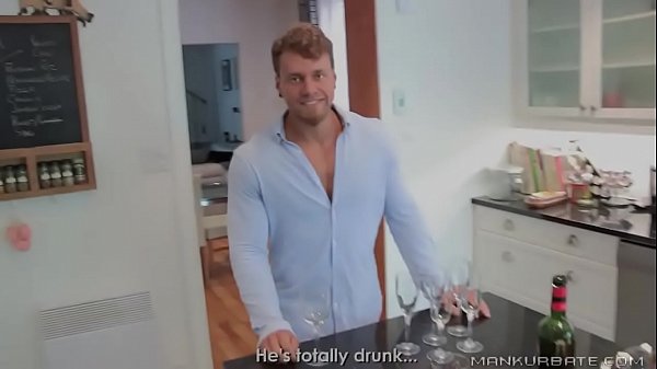 Naughty Brad wants to cum in glass