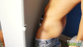 Devin franco devours truckers penis and sperm in trailertrashboys clip