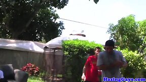 Dicksucking fraternity twink buttfucked