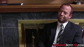 Tied mormon gets fingered