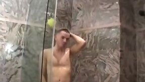Daddy fucks twink in shower