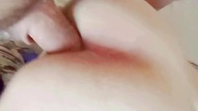 Daddy fulfills fantasies with femboy to climax.