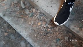 Man engages in passionate intercourse with imaginary partner in dilapidated building