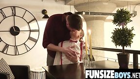 Thin teenager pounded raw by hot mammoth cock pope-funsizeboys.net