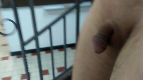 daring nude walk inside