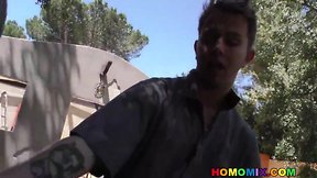 Ebony lad loves tight man pussy