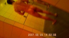 gym showers caught 21 sexy young friends