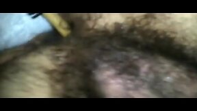 Hairy ass amateur toy play