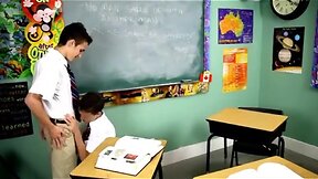 Skinny twink schoolboys fuck hard