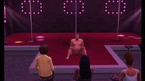 The asian bear party at the dancingbearstripclub – sims4 games and cartoon strip daddy fun!