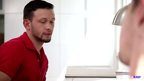 Barebacking straight virgin jock college twink before next class