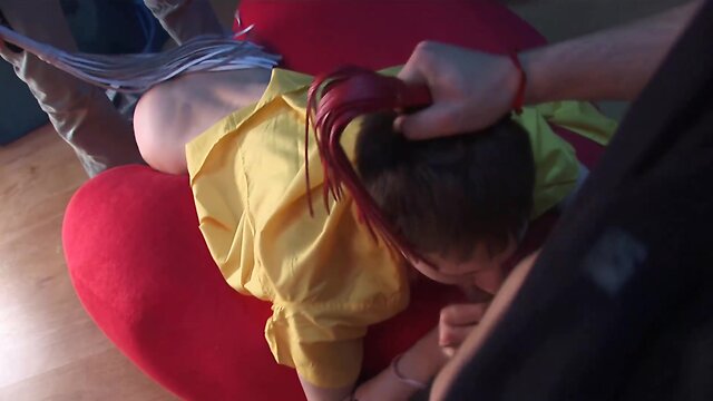 Shy twink gets spanked and hammered hard in the bum