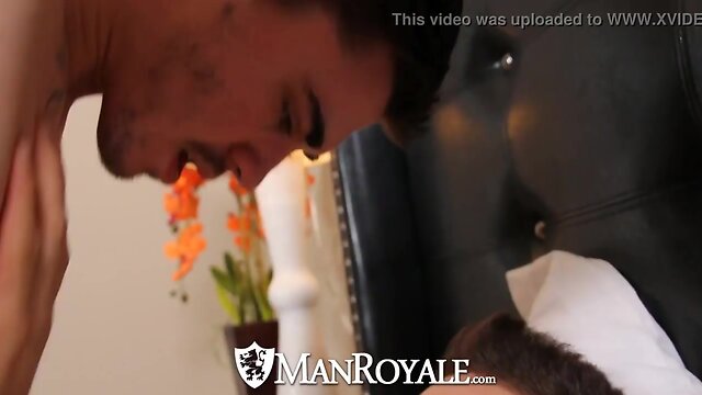 Hd manroyale guy wakes up with bf’s mouth on his pecker