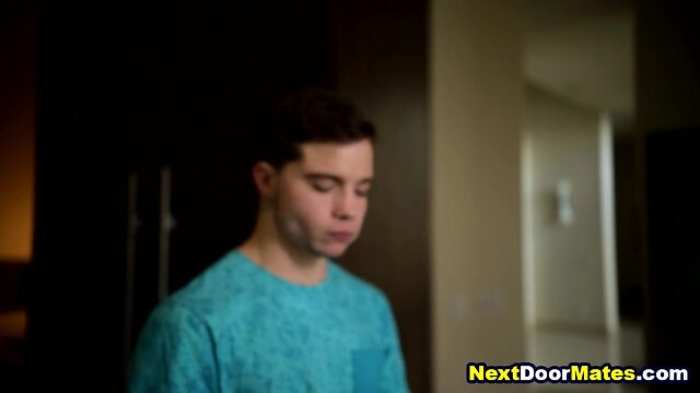 Bratty boy sneaks into neighbour’s house for first time gay sex