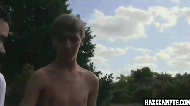 Gay hazing on some straight guys