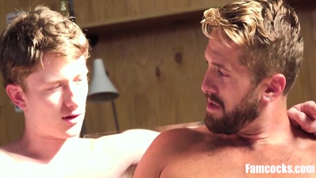 Grandpa fucks both his sons gay family porn