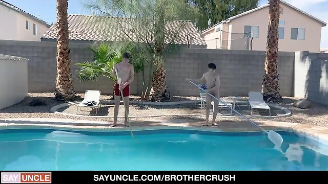 Step brothers shagging each other by the pool brother crush