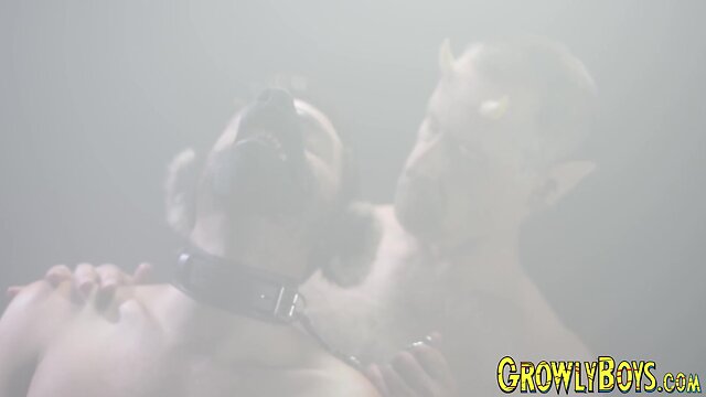 Bareback daddy domination: demigod daddy breeding young wolf with no mercy (twinks, fetish, masturbation, big cock)