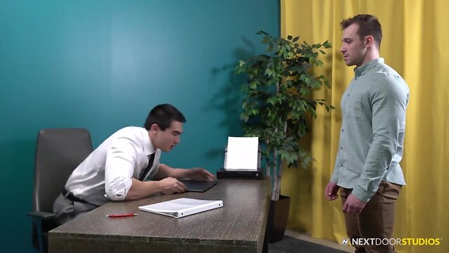 NextDoorBuddies Lad Asiatic Boss Barebacks Employee At Work