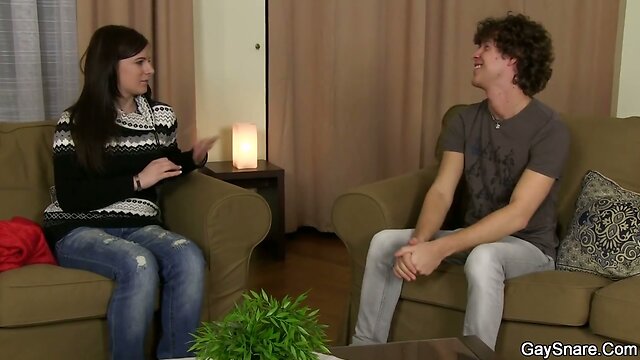 Cutie takes his first time anal