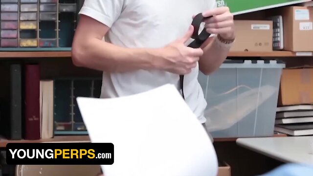 Teenage perps straight blonde teen twink gets strip searched after getting caught