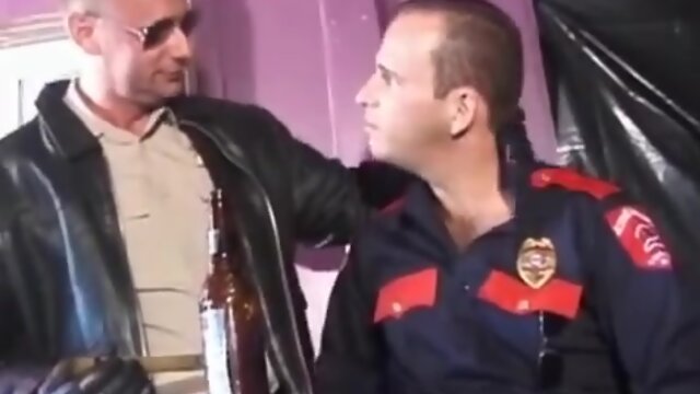 Uniform guys rimjob and fuck