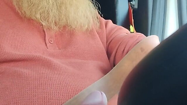 Cumming while driving: a little bit at first then a lot