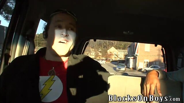 Torch takes every inch of a coalblack penis like a pro