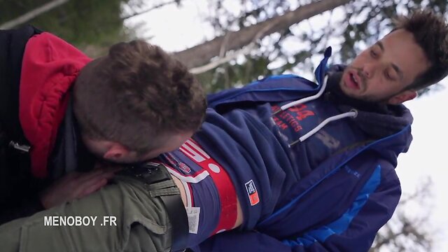 After skiing: part 1 kevin david he gets sucked and knocked off without condoms