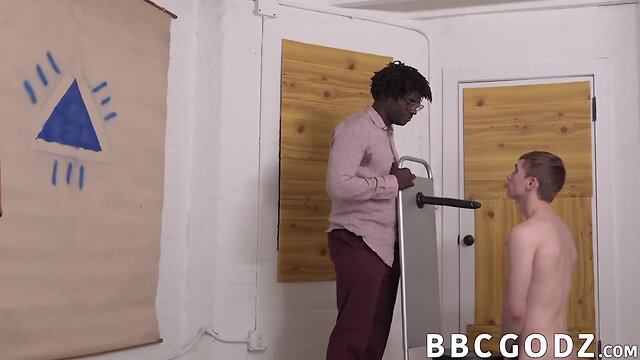 Barely legal man is happy to fuck darky cock with no condoms