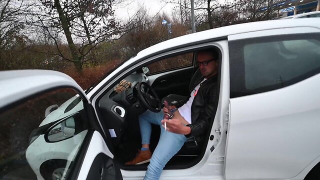 Exhibitionist nympho exposed on cam4 by slutboyben at autohof minden a2