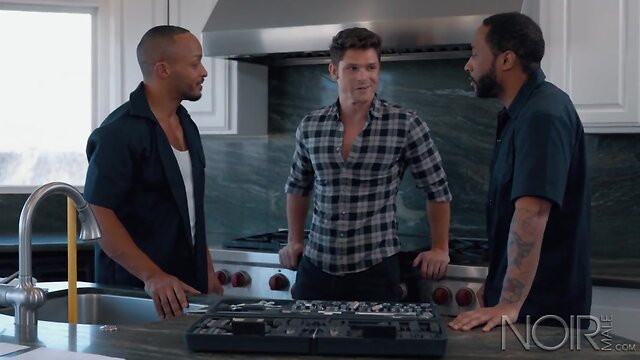 NoirMale 2 HUNG Plumbers Double-Anal Devin’s Pipes