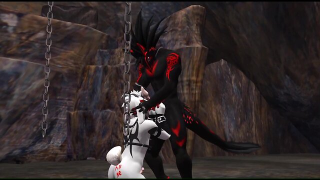 Lutikon the goat monster and nemo the sergal