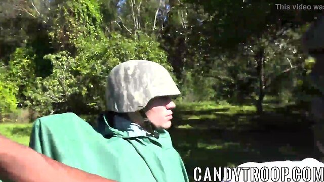 Major toughens his men with some sugary hardcore backside fucking