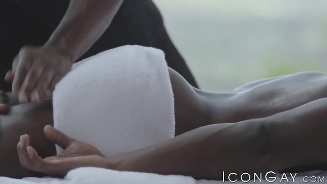 Deangelo jackson massages liam cyber before being rawbanged