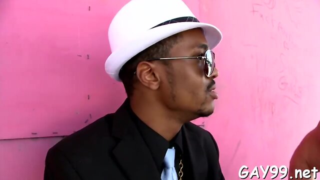 Ebony prick for white a-hole