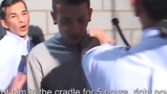 Teenage latin cuffed and hammered