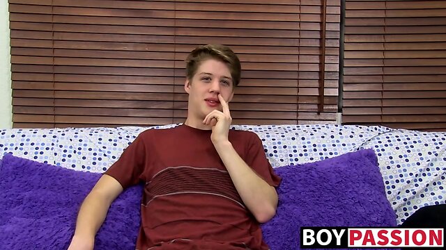 Sexy handsome Alex stroking hard his cock until he jizzes