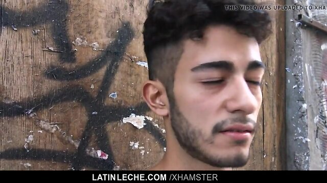 Latinleche – nice latin hipster gets a sticky seed facial