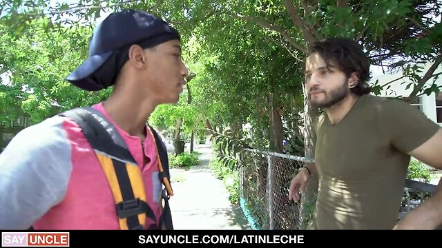 Teen latino twink offers special services for cash: bareback blowjob with big dick top at family dicks free for all