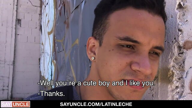Latin leche: straight latino gets paid for threesome with hung otter and first time iron man
