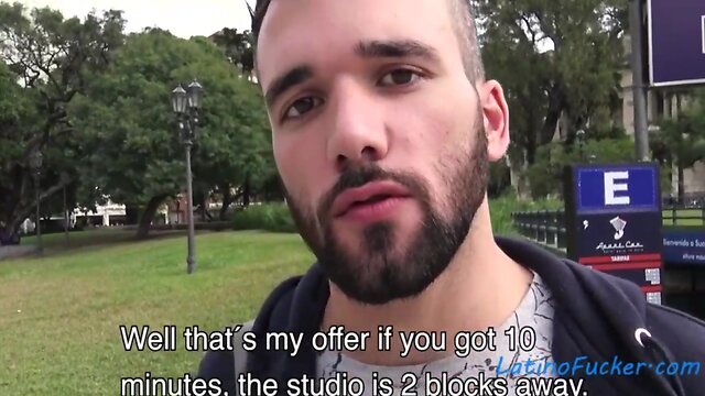 Latino straight man pays for sex with another man